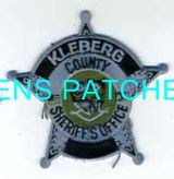 TEXAS,A,KLEBERG COUNTY SHERIFF BADGE PATCH 1_wm